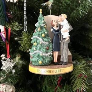 HALLMARK 1996 IT'S A WONDERFUL LIFE ANNIVERSARY EDITION ORNAMENT WITH BELL VTG